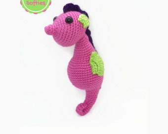 Seahorse amigurumi crochet pattern