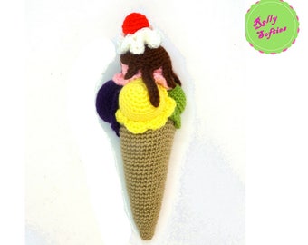 Ice cream amigurumi crochet pattern