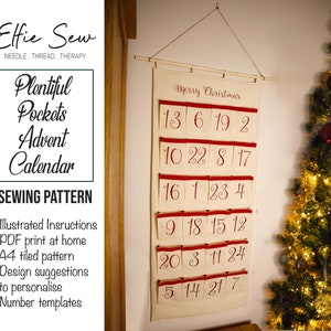 Plentiful Pockets Adventskalender pdf-naaipatroon van Elfie Sew