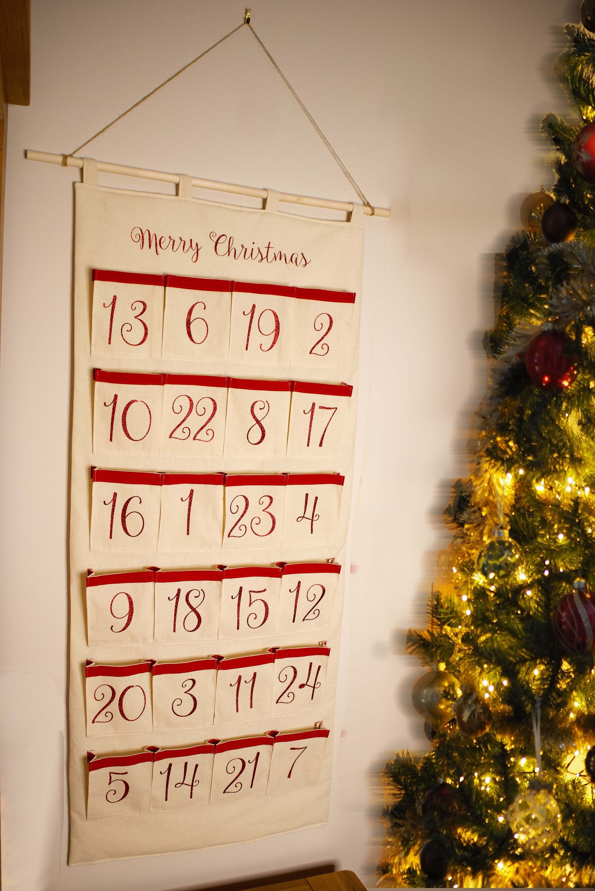 Plentiful Pockets Advent Calendar PDF Sewing Pattern by Elfie Etsy