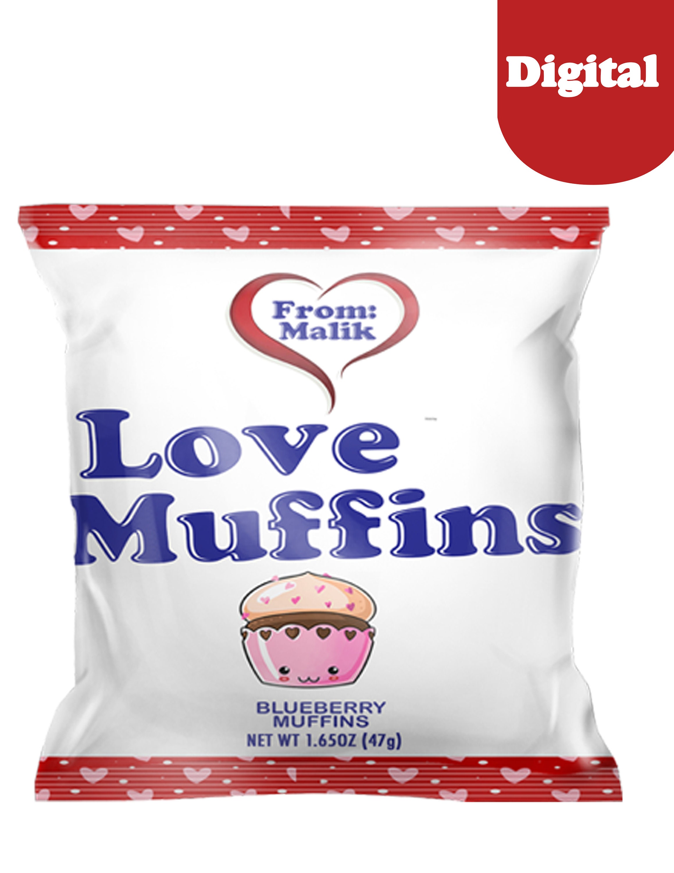 Love Mini Muffins( Blueberry) - Etsy