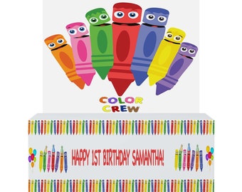 Color crew inspired table banner(DIGITAL FILE ONLY)