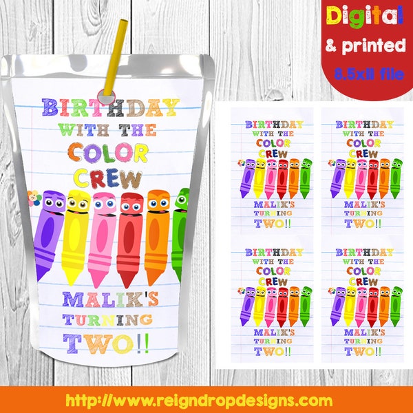 Color Crew Birthday - Etsy