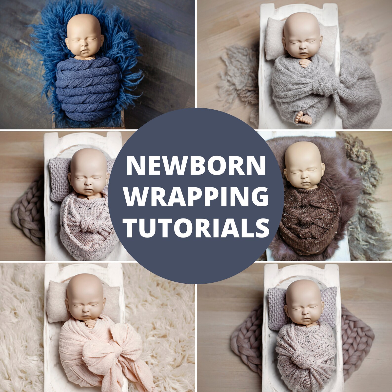 Newborn Wrapping Tutorials Instant Download Etsy