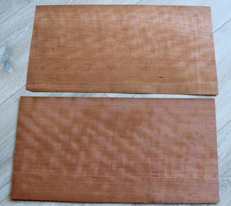 Figured Cherry wood veneer 3 sheets 47 x 235cm 185 x Etsy