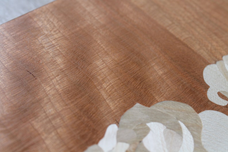 Wooden Picture Inlay Roses, Wood Mosaic, Marquetry, Flowers Wall Decor ...