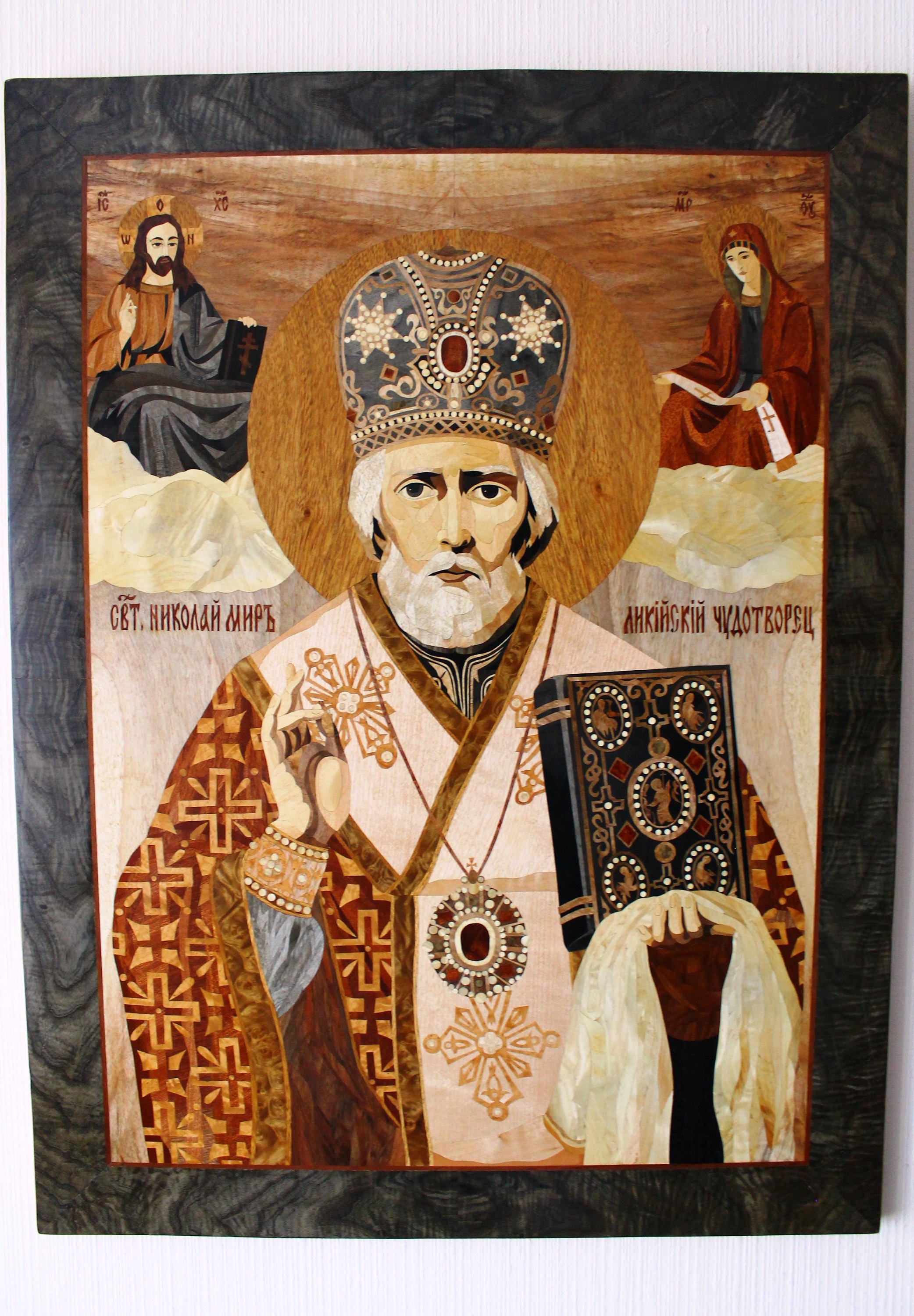 Icon of Saint Nicholas Orthodox icon Byzantine icon mosaic | Etsy