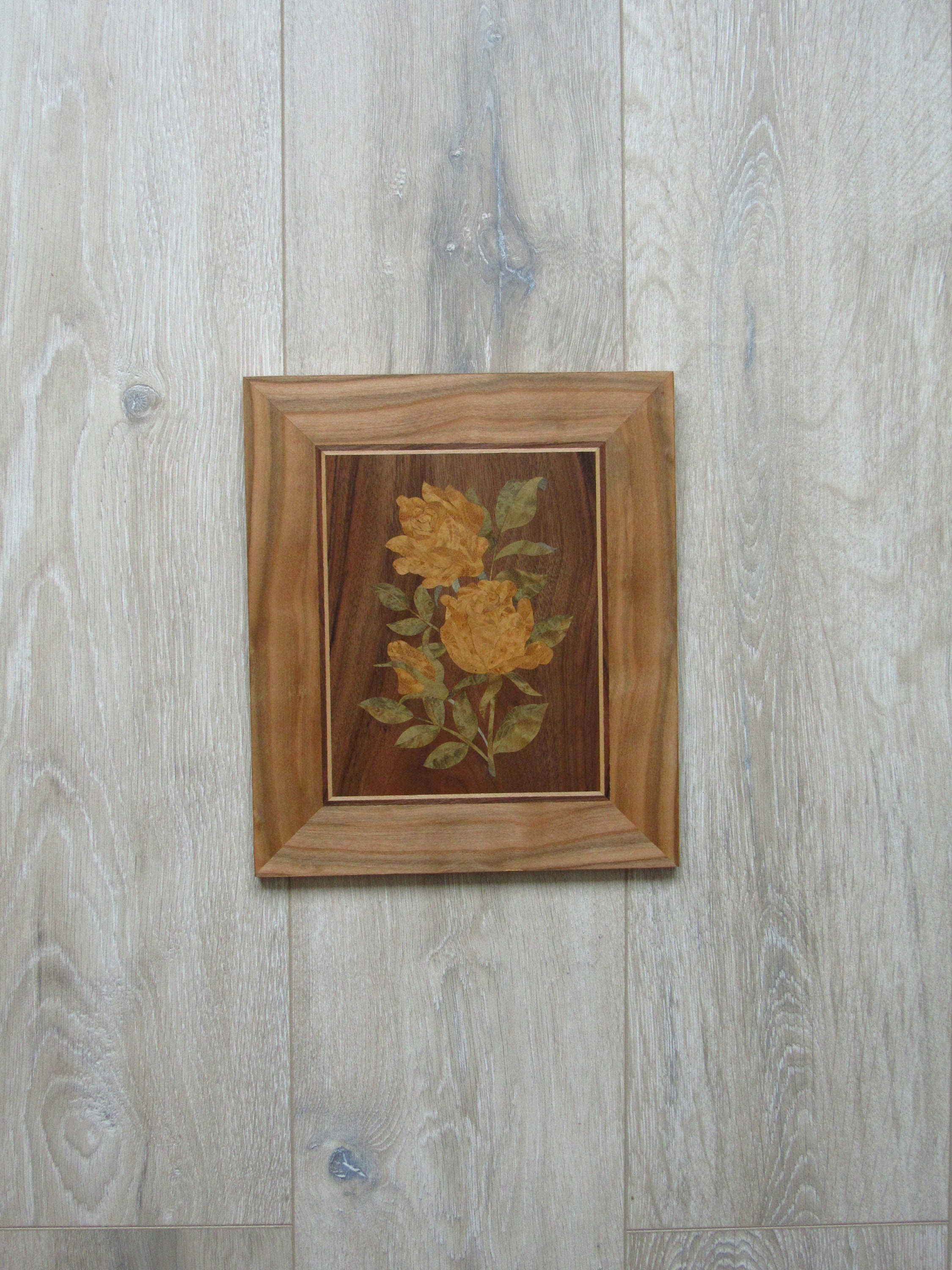 Roses wall decor Yellow roses wood wall art mosaic roses Etsy