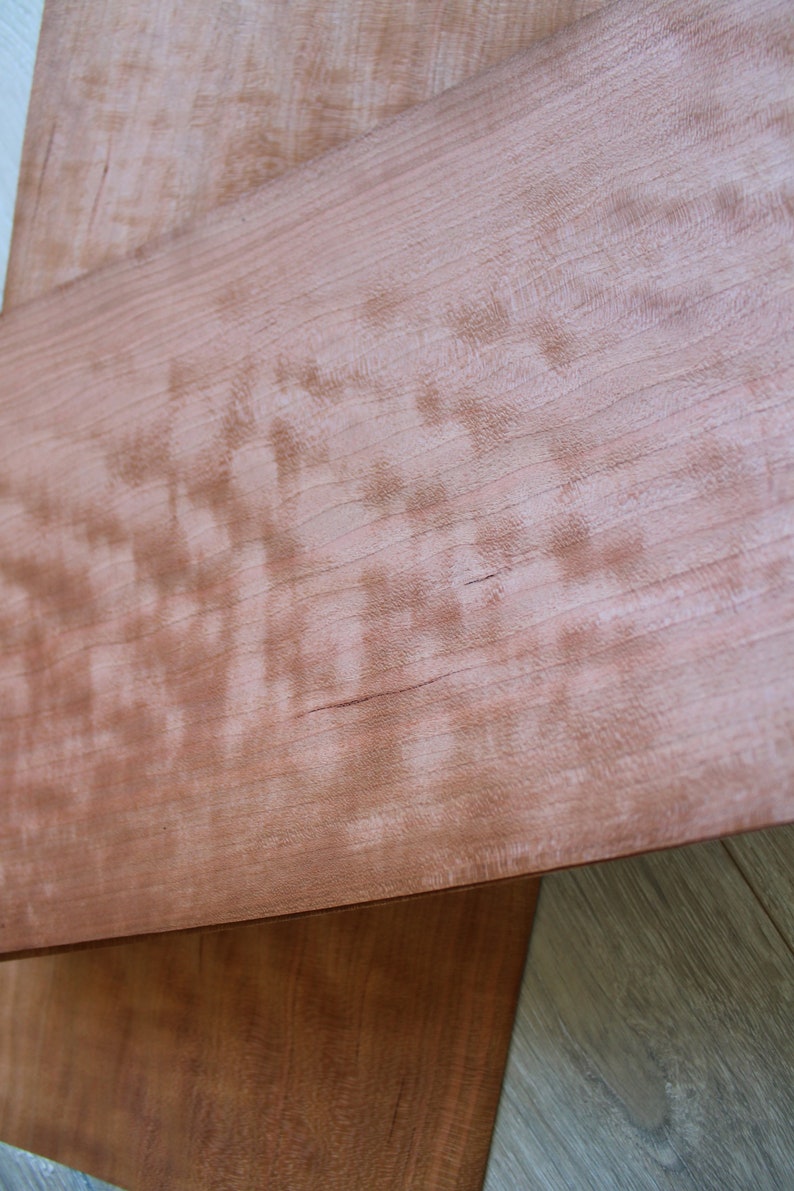 Figured Cherry wood veneer 3 sheets 47 x 235cm 185 x Etsy