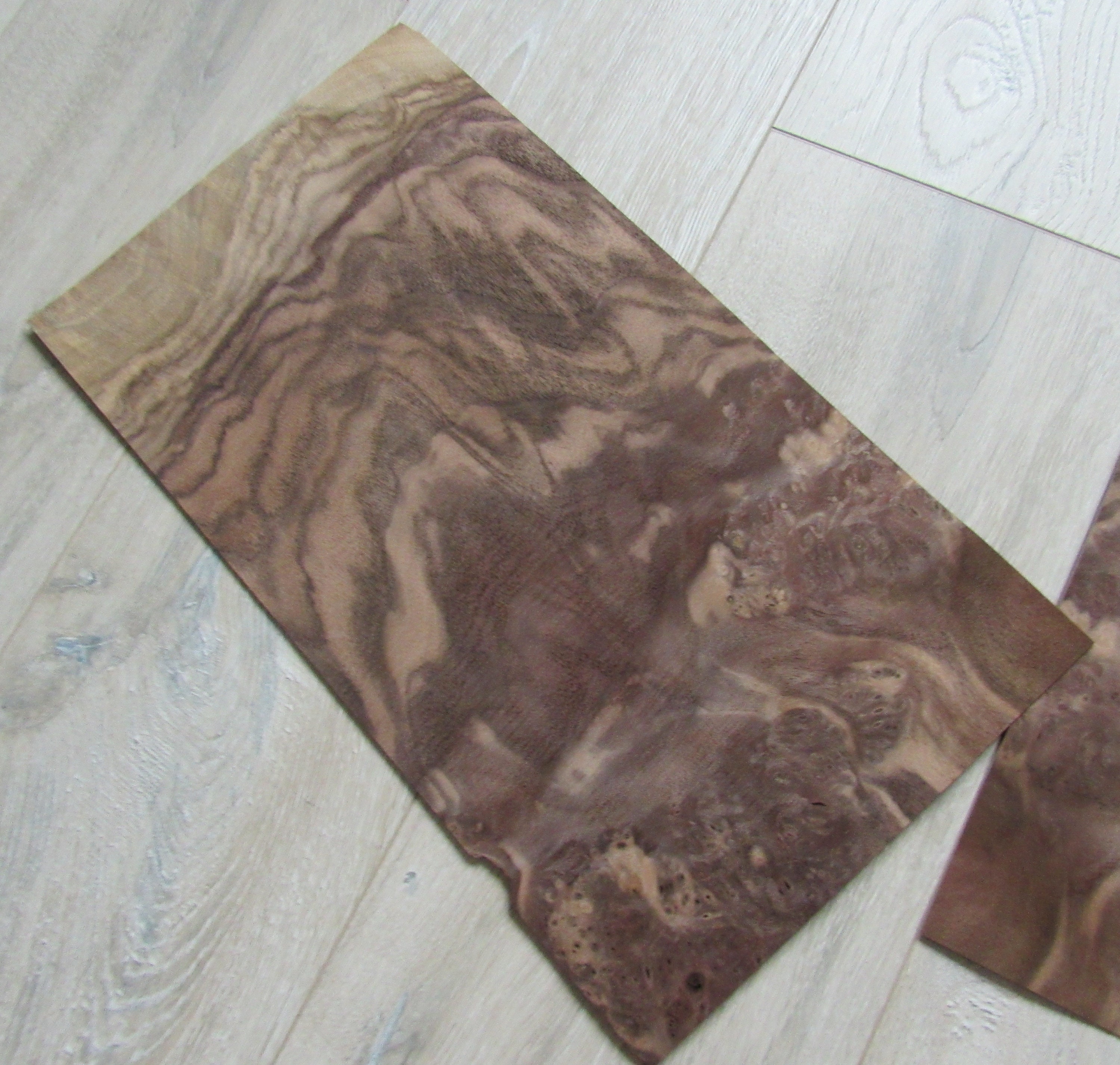 Bookmatching walnut burl veneer 2 sheets 16.5 x 866 Etsy