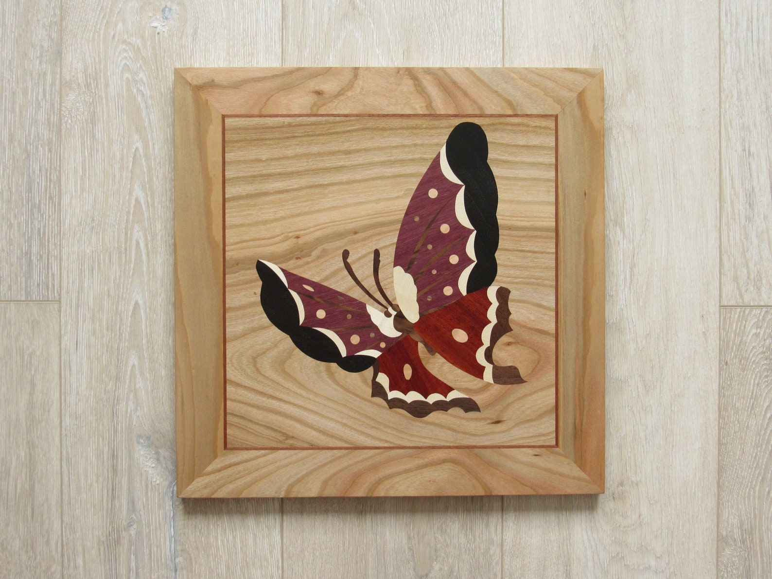 Butterfly Wall Art Butterfly Wood Wall Decor Mosaic Wood Etsy UK