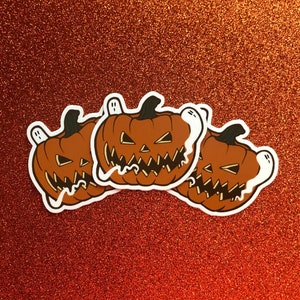 Haunted Jack-O-Lantern Sticker