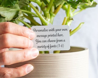 Tuteur de plante en métal personnalisé | Cadeau d'anniversaire personnalisé pour maman et grand-mère qui aime les plantes | Cadeau souvenir sentimental pour sa tante soeur