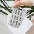 Personalised Metal Wallet Card | To Daddy From Bump Baby Shower Gift for Him Dad To Be | Birthday Gift for New First Time Expectant Father