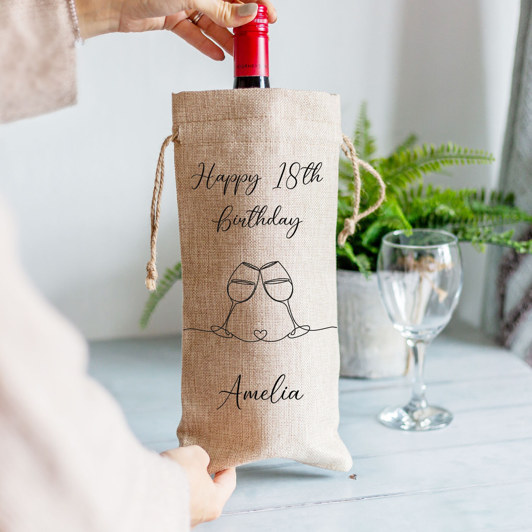 Birthday wine bag hotsell