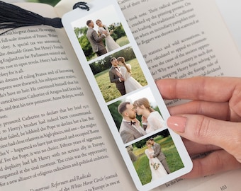 Personalised Photos Metal Bookmark | Anniversary Gift for Him Boyfriend Husband | Romantic Birthday Present Idea for Her Girlfriend Wife