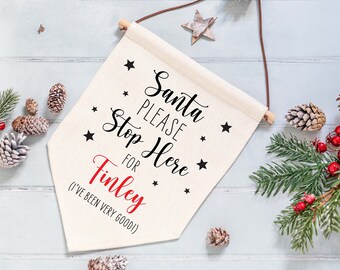 Personnalisé le bonhomme de neige Santa Stop Here "en Bois Noël Signe ajouter Kids noms Personnalisé le bonhomme de neige Santa Stop Here "en Bois Noël Signe ajouter Kids noms