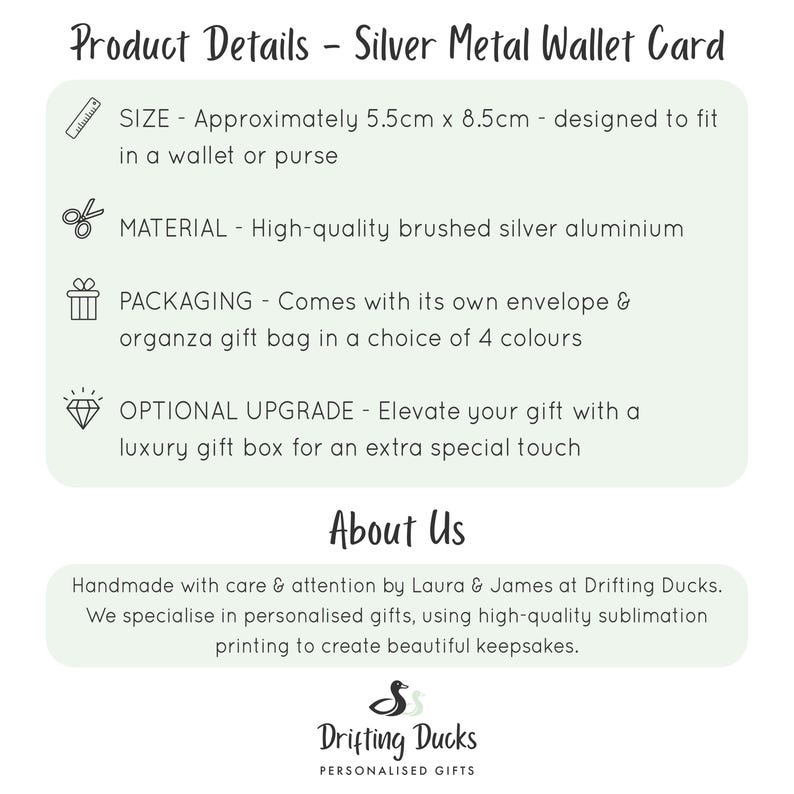 Personalised Metal Wallet Card | I Love You More Anniversary Gift for Him Boyfriend Husband | Funny Birthday Gift for Her Girlfriend Wife bild 3