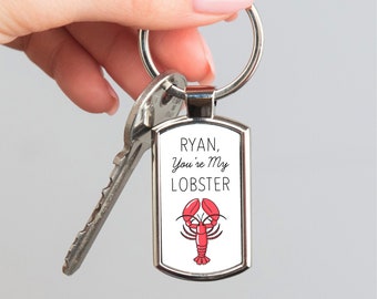 Couple Gifts Keychain for Boyfriend Girlfriend Birthday Christmas Gifts for Husband Wife You're My Lobster Gift Keychain 
