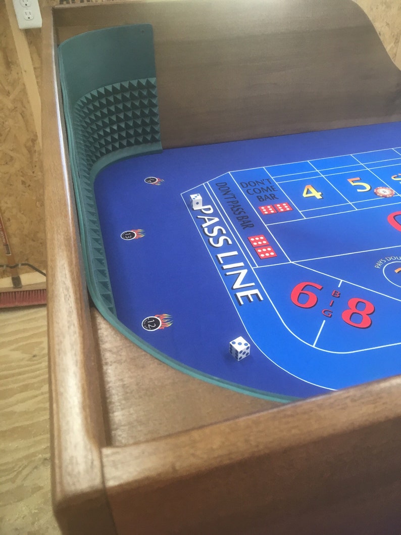 Craps Table Backboard And Casino Felt Layout Model Senator