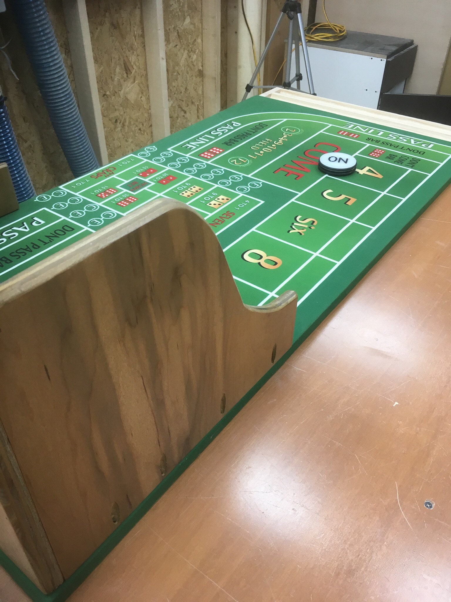 Mini Craps Table Backboard and Casino style felt layout Etsy
