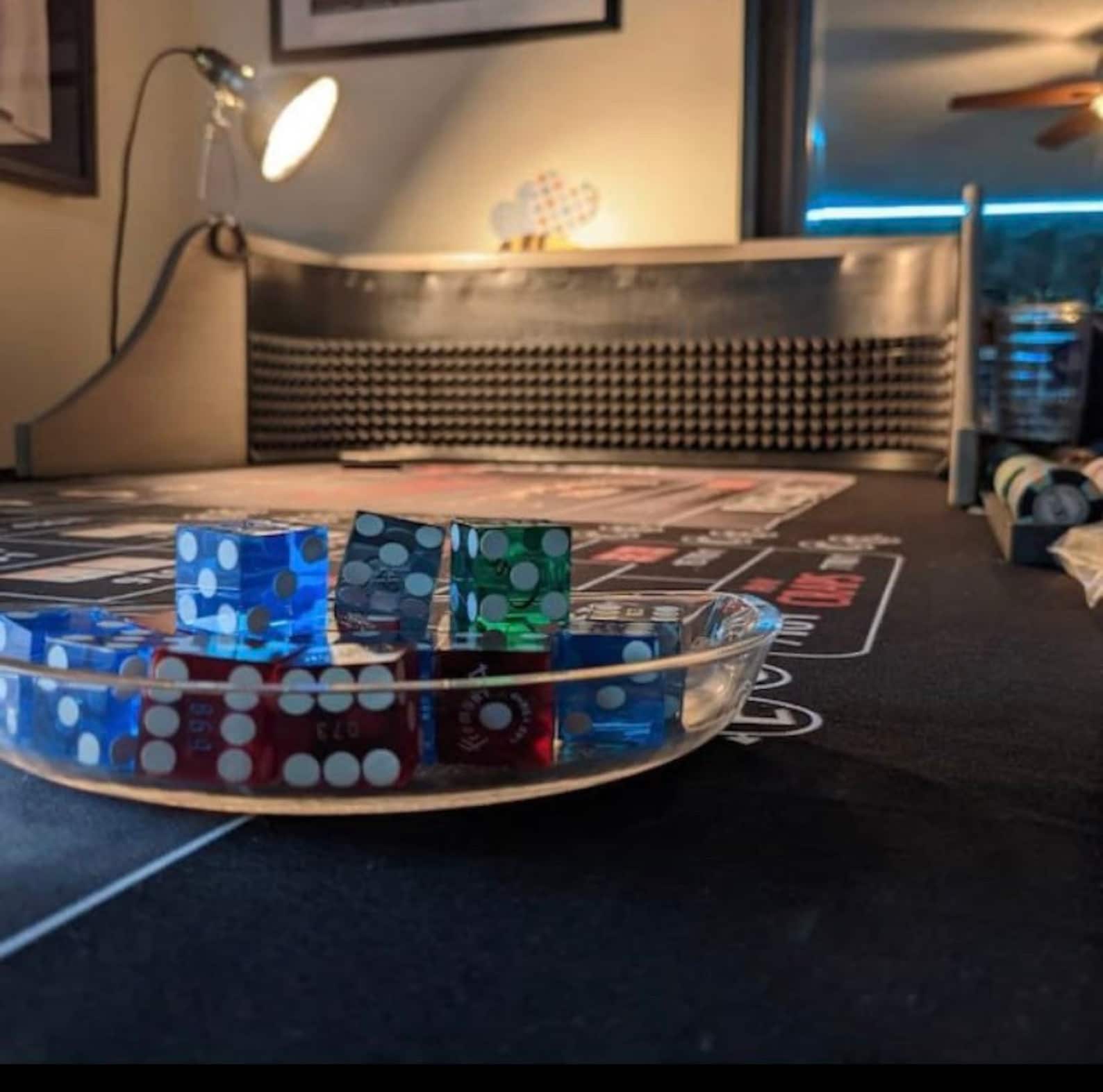 Craps Table/practice Backboard/ Casino Felt Layout/ Table Top Etsy