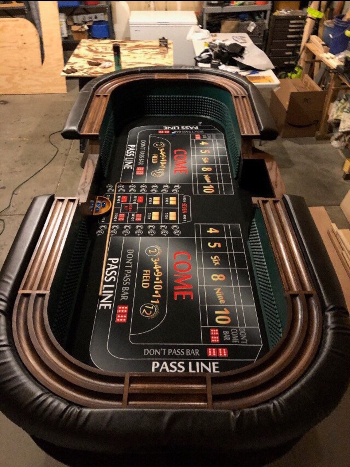 4 1/2 Inch Wide Curve/ Craps Table Chip Rails/ 11.75 Inch Etsy