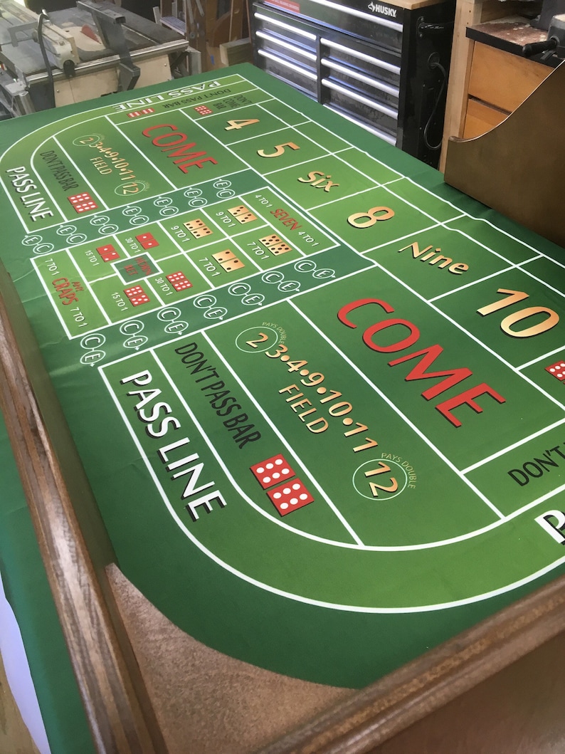 Craps Table Backboard 6 ft felt no lights Etsy