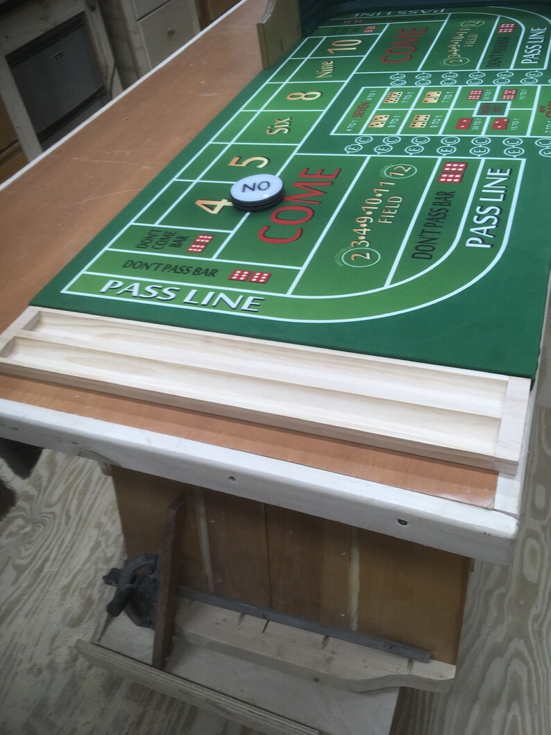 Mini Craps Table Backboard and Casino style felt layout Etsy