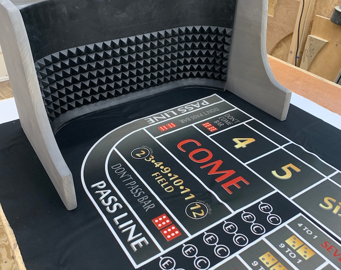 Mini Craps Table Backboard and Casino Style Felt Layout Etsy