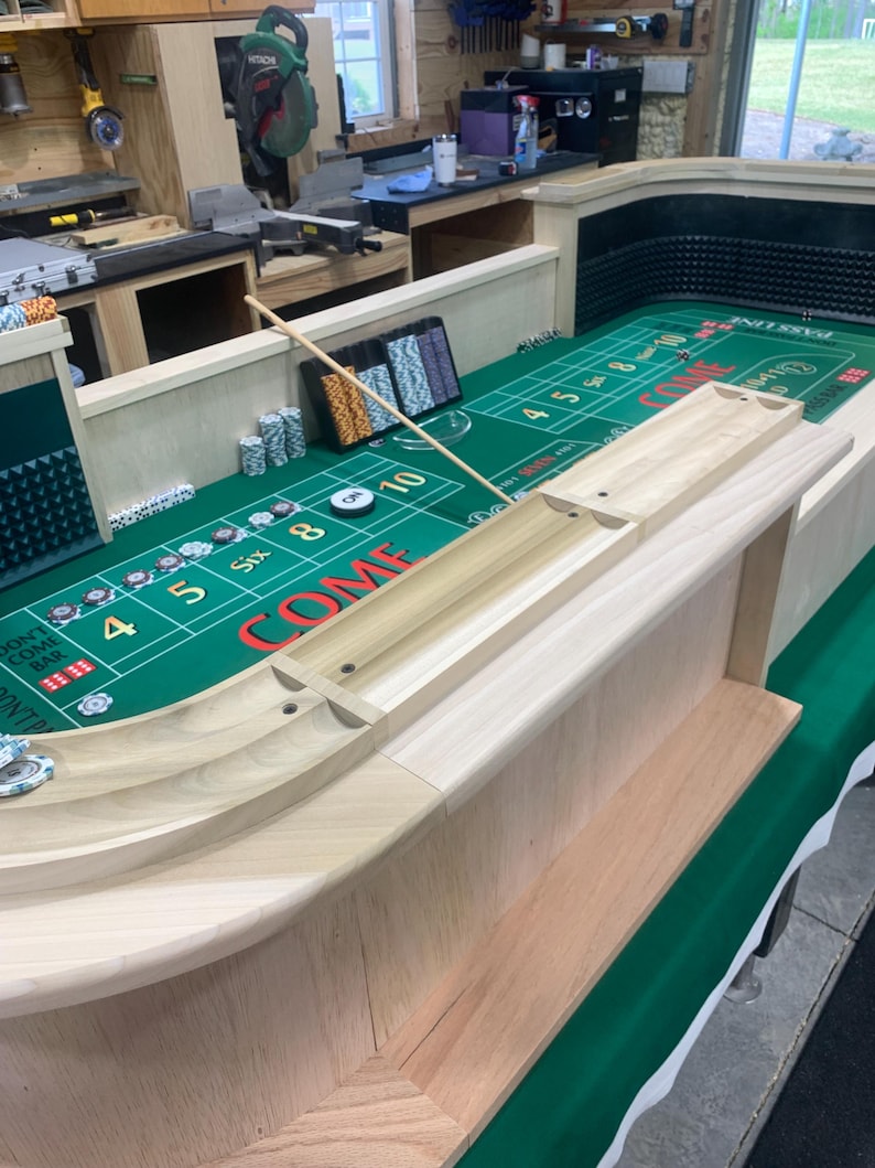 Practice Casino Craps Table Top Throwing Walls – Wood Construction - Etsy