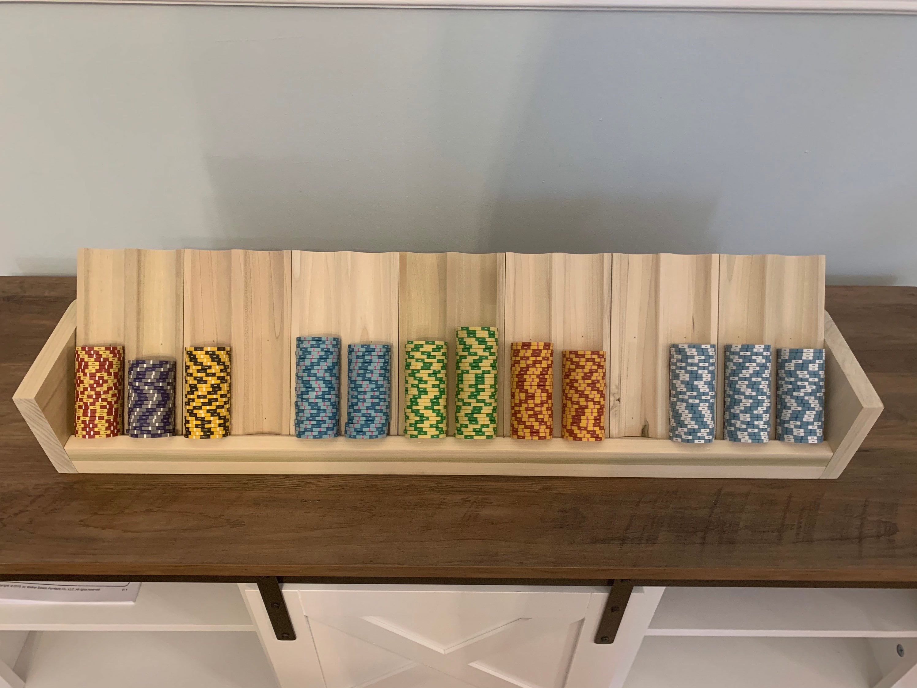 Craps table dealer chip rack Etsy