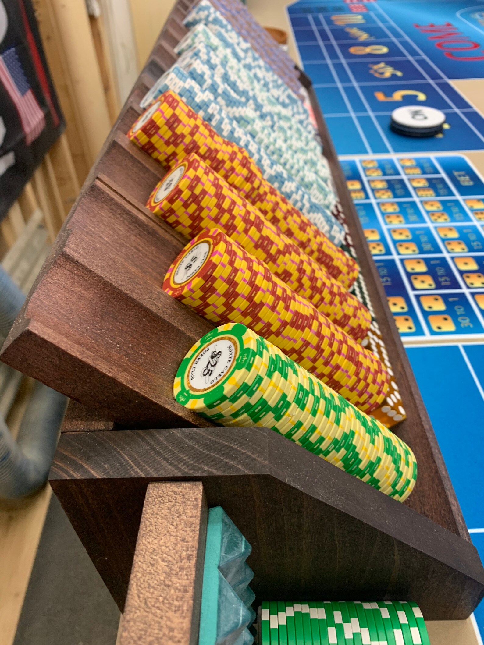 Craps Table/chip Rack 1400/ Dice Yacht Etsy