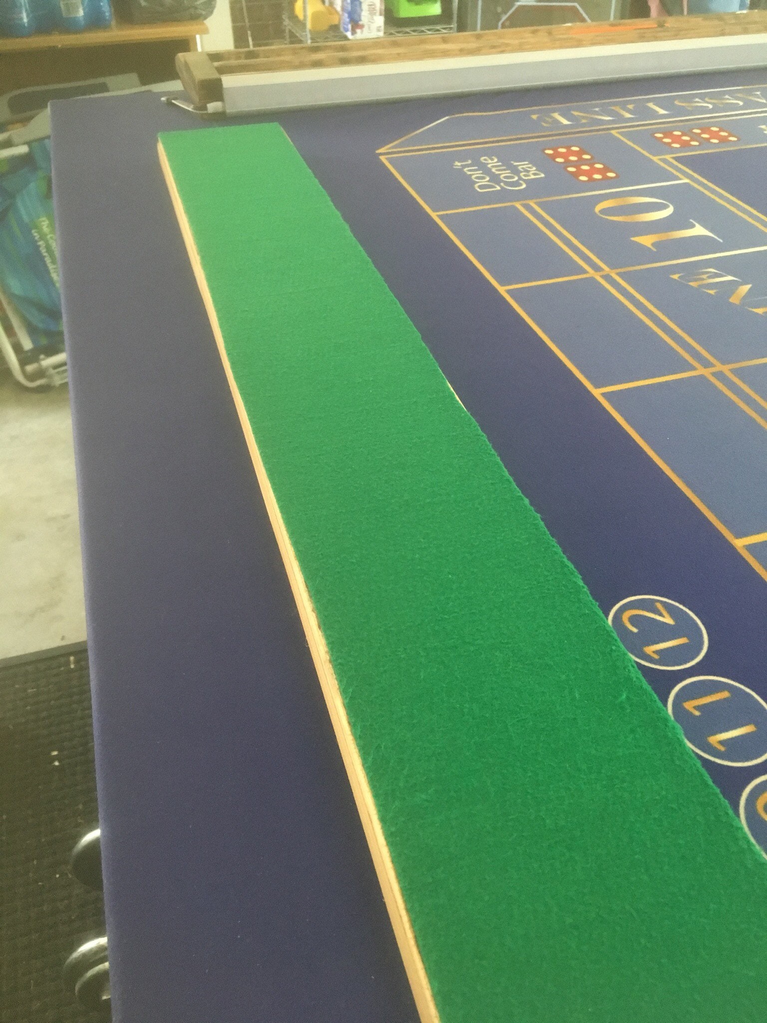 Custom/ Craps Table/ Chip Rails/ Price per Foot/ Please Provide ...