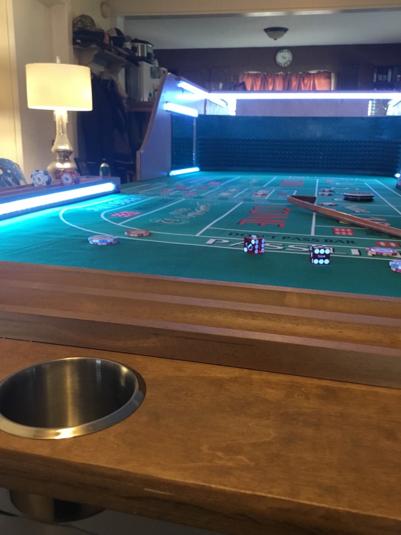 Craps table backboard w/aluminum channels single dealer Etsy
