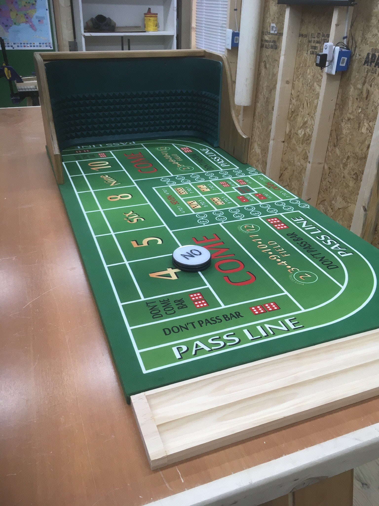 Mini Craps Table Backboard and Casino style felt layout Etsy