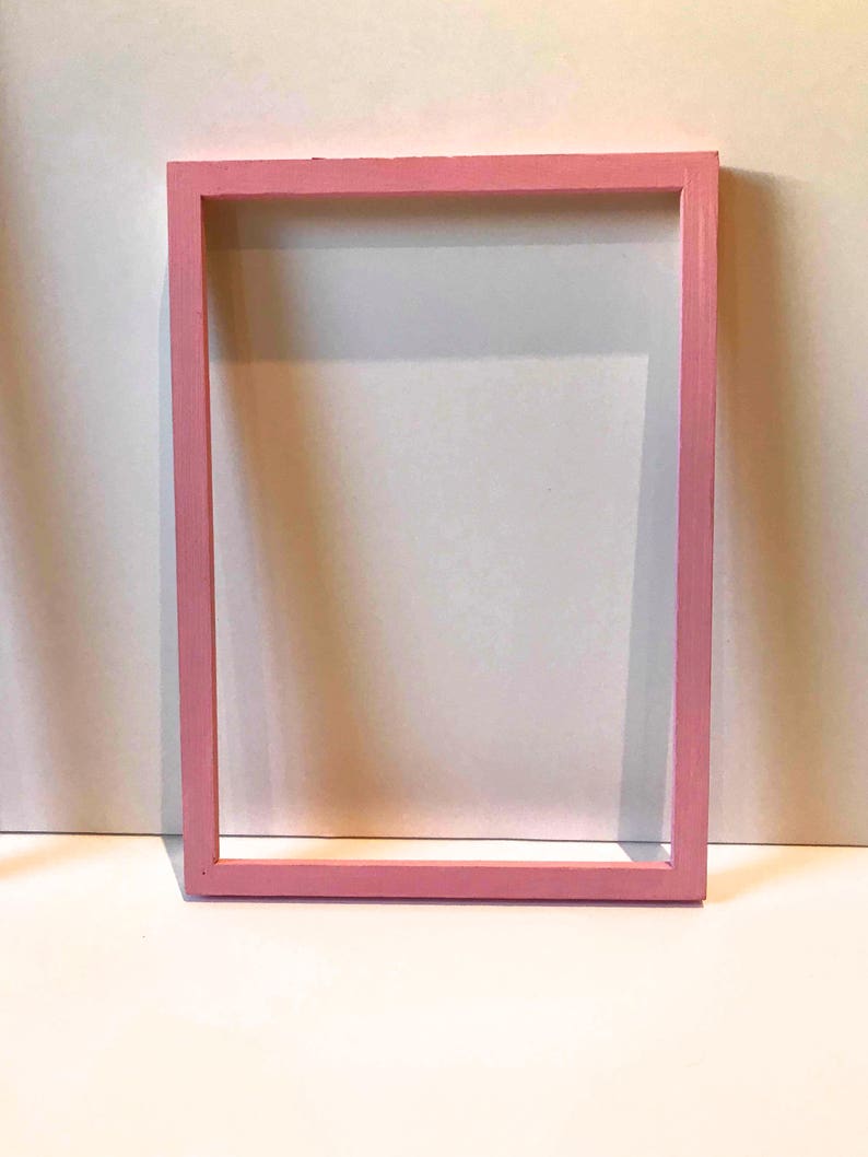 A4 Pink Wooden Frame