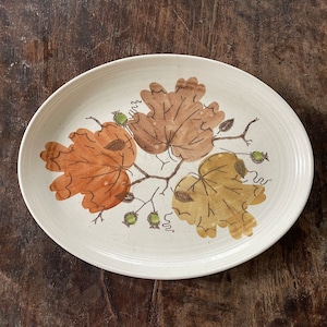 1959 Metlox Poppytrail Golden Woodland Oval Platter