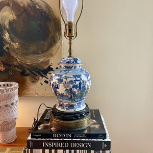 Vintage Chinoiserie Ginger Jar Lamp