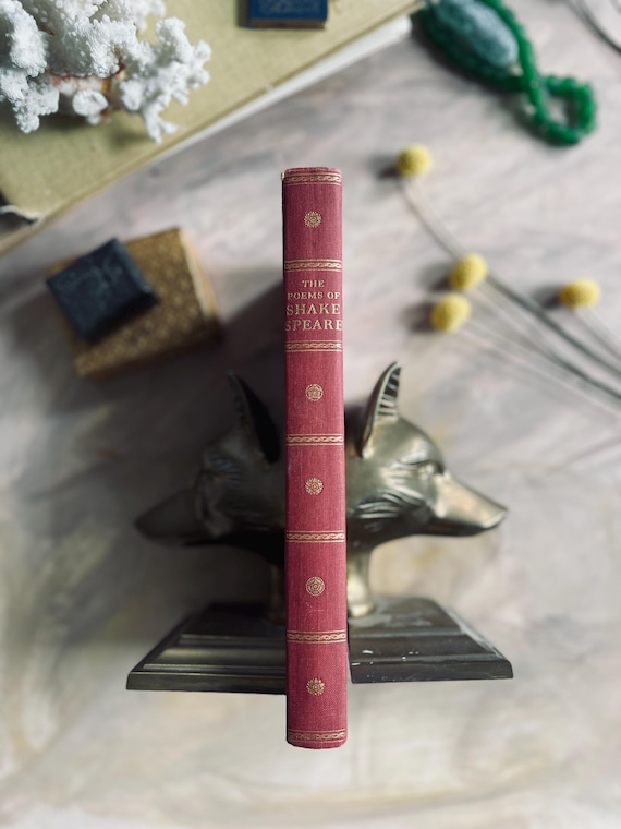 1958 The Poems of Shakespeare Vintage Book