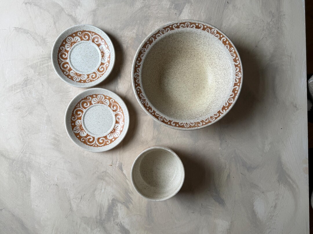 Vintage Biltons Staffordshire Ironstone - Four Piece Collection Brown ...