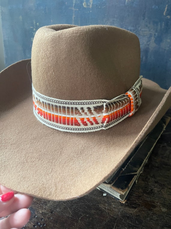 Vintage Wool Cowboy Hat - image 5