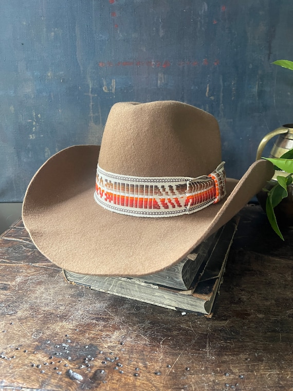 Vintage Wool Cowboy Hat - image 4
