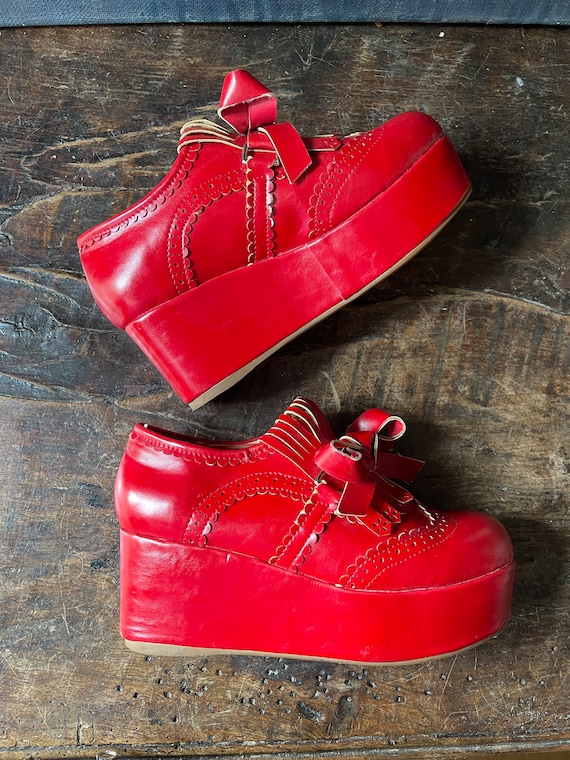 Red Platform Shoes by Japanese Designer Liz Lisa