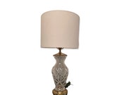 1990s Vintage Crystal Waterford Table Lamp Traditional Classic