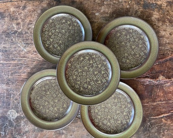 Set of Five (5) Vintage Franciscan Madeira 8.25” Plates