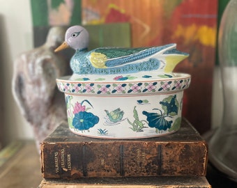 Vintage Asian Duck Tureen