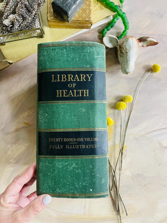 1916 Library of Health Vintage Book