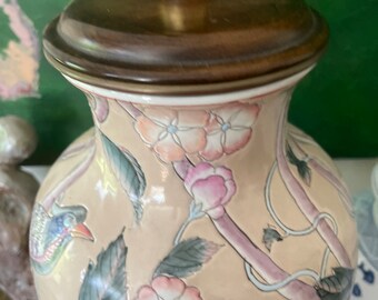 a*。様 購入正規店　FRANCY　ペンキヨゴレ　VINTAGE加工良好　おしゃ Vintage Peach Chinoiserie Frederick Cooper Lamp - Etsy