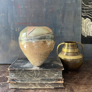 Vintage Raku Pottery Vase